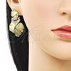 Arete Dormilona 02.282.0039 Oro Laminado, Pulido, Tono Dorado