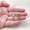 Argolla Huggie 02.213.0822.14 Oro Laminado, Pulido, Tres Tonos