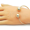 Aro Individual 07.213.0017 Oro Laminado, Diseño de Bola, Pulido, Tono Dorado (02 MM Thickness, One size fits all)