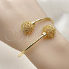 Aro Individual 07.170.0067 Oro Laminado, Diseño de Bola, Diamantado, Tono Dorado (Thickness, One size fits all)