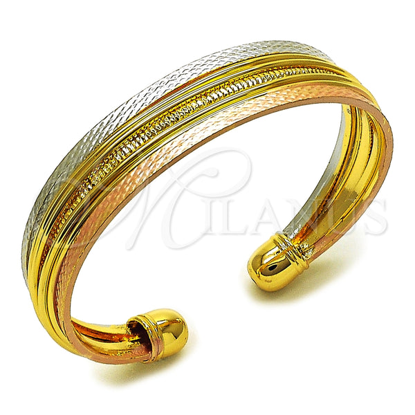 Aro Individual 07.170.0069 Oro Laminado, Diamantado, Tres Tonos (Thickness, One size fits all)