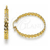 Argolla Mediana 02.170.0516.40 Oro Laminado, Diseño de Corazón, Diamantado, Tono Dorado
