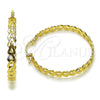 Argolla Mediana 02.170.0516.40 Oro Laminado, Diseño de Corazón, Diamantado, Tono Dorado