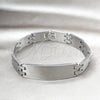 Pulsera Solida 03.63.22911.08 Acero Inoxidable, Pulido, Tono Plateado (12 MM Thickness, 8 Inches Length)
