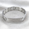 Pulsera Solida 03.63.22925.08 Acero Inoxidable, Pulido, Tono Plateado (13 MM Thickness, 8 Inches Length)