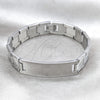 Pulsera Solida 03.63.22925.08 Acero Inoxidable, Pulido, Tono Plateado (13 MM Thickness, 8 Inches Length)