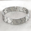 Pulsera Solida 03.63.22928.08 Acero Inoxidable, Pulido, Tono Plateado (16 MM Thickness, 8 Inches Length)