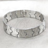 Pulsera Solida 03.63.22928.08 Acero Inoxidable, Pulido, Tono Plateado (16 MM Thickness, 8 Inches Length)