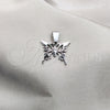 Dije Elegante 05.63.1193 Acero Inoxidable, Diseño de Mariposa, Pulido, Tono Plateado