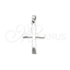 Dije Religioso 05.63.1205 Acero Inoxidable, Diseño de Cruz, Pulido, Tono Plateado