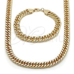 Collar y Pulsera 06.331.0007 Oro Laminado, Pulido, Tono Dorado