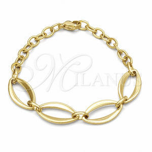 Pulsera Elegante 03.63.22945.08 Acero Inoxidable, Pulido, Tono Dorado (06 MM Thickness, 8 Inches Length)