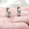 Argolla Huggie 02.63.2767.10 Acero Inoxidable, Pulido, Tono Plateado