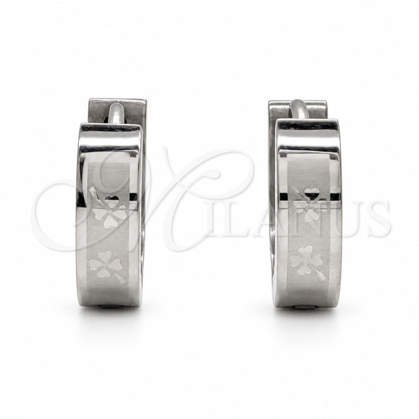 Argolla Huggie 02.63.2767.10 Acero Inoxidable, Pulido, Tono Plateado