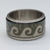 Anillo de Hombre 01.63.0580.05 Acero Inoxidable, Esmaltado Negro, Tono Plateado (Size 5)