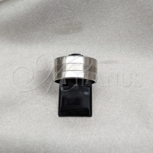Anillo de Hombre 01.63.0581.07 Acero Inoxidable, Pulido, Tono Plateado (Size 7)