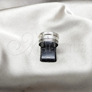 Anillo de Hombre 01.63.0582.08 Acero Inoxidable, Pulido, Tono Plateado (Size 8)