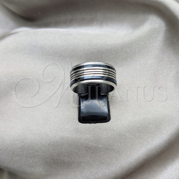 Anillo de Hombre 01.63.0585.08 Acero Inoxidable, Diseño de Duplo, Pulido, Tono Plateado (Size 8)