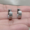 Argolla Huggie 02.63.2768.10 Acero Inoxidable, Pulido, Tono Plateado