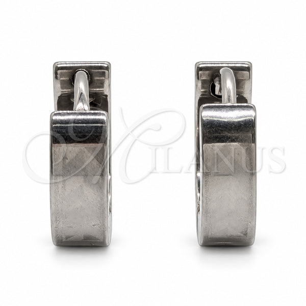 Argolla Huggie 02.63.2768.10 Acero Inoxidable, Pulido, Tono Plateado