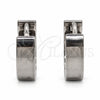 Argolla Huggie 02.63.2768.10 Acero Inoxidable, Pulido, Tono Plateado