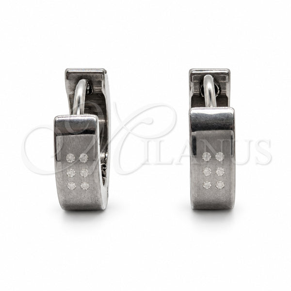Argolla Huggie 02.63.2769.10 Acero Inoxidable, Pulido, Tono Plateado
