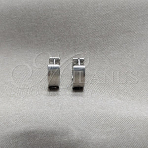 Argolla Huggie 02.63.2770.07 Acero Inoxidable, Diseño de Estrella, Pulido, Tono Plateado