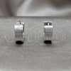 Argolla Huggie 02.63.2771.07 Acero Inoxidable, Pulido, Tono Plateado