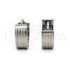 Argolla Huggie 02.63.2771.07 Acero Inoxidable, Pulido, Tono Plateado