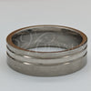 Anillo de Hombre 01.63.0589.07 Acero Inoxidable, Diseño de Duplo, Pulido, Tono Plateado (Size 7)