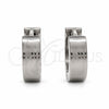 Argolla Huggie 02.63.2772.10 Acero Inoxidable, Pulido, Tono Plateado