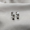 Argolla Huggie 02.63.2778.10 Acero Inoxidable, Diseño de Amor, Pulido, Tono Plateado
