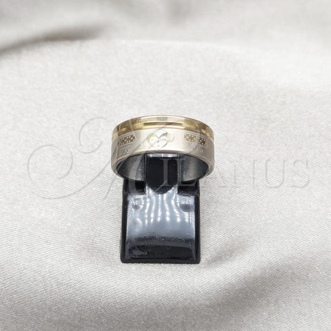 Anillo de Hombre 01.63.0601.09 Acero Inoxidable, Pulido, Tono Plateado (Size 9)