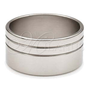 Anillo de Hombre 01.63.0604.08 Acero Inoxidable, Pulido, Tono Plateado (Size 8)