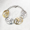 Pulsera Elegante 03.63.22985.07 Acero Inoxidable, Diseño de Mariposa, Pulido, Dos Tonos (06 MM Thickness, 7 Inches Length)