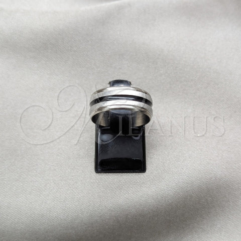 Anillo de Hombre 01.63.0605.08 Acero Inoxidable, Pulido, Tono Plateado (Size 8)