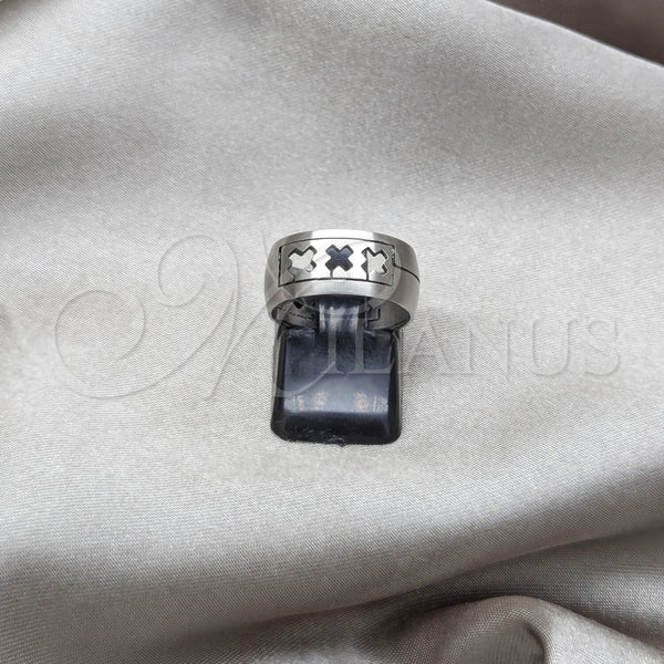 Anillo de Hombre 01.63.0607.05 Acero Inoxidable, Mate, Tono Plateado (Size 5)