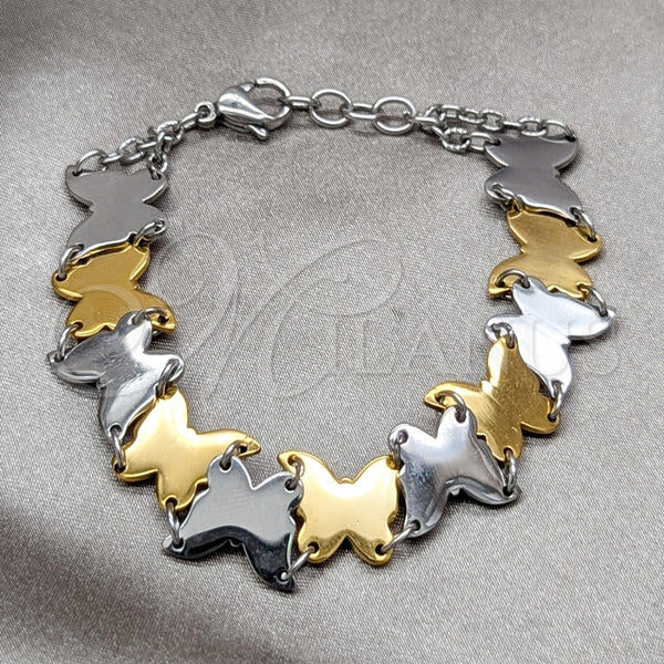 Pulsera Elegante 03.63.22106.08 Acero Inoxidable, Pulido, Dos Tonos (12 MM Thickness, 8 Inches Length)
