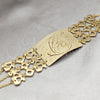 Pulsera Elegante 03.63.22111.08 Acero Inoxidable, Diseño de Oja, Pulido, Tono Dorado (02 MM Thickness, 8 Inches Length)