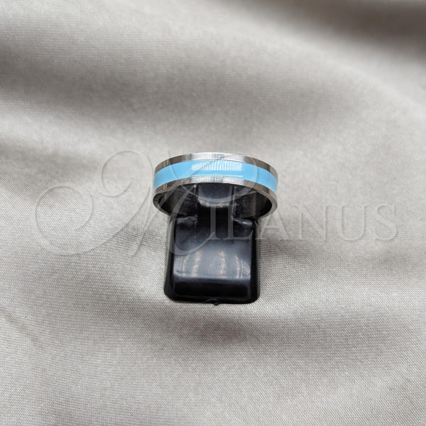 Anillo de Hombre 01.63.0609.07 Acero Inoxidable, Esmaltado Multicolor, Rodinado (Size 7)