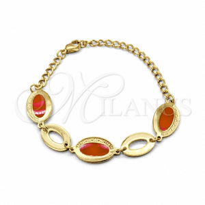 Pulsera Elegante 03.63.22115.07 Acero Inoxidable, Pulido, Tono Dorado (03 MM Thickness, 7 Inches Length)