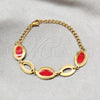 Pulsera Elegante 03.63.22115.07 Acero Inoxidable, Pulido, Tono Dorado (03 MM Thickness, 7 Inches Length)