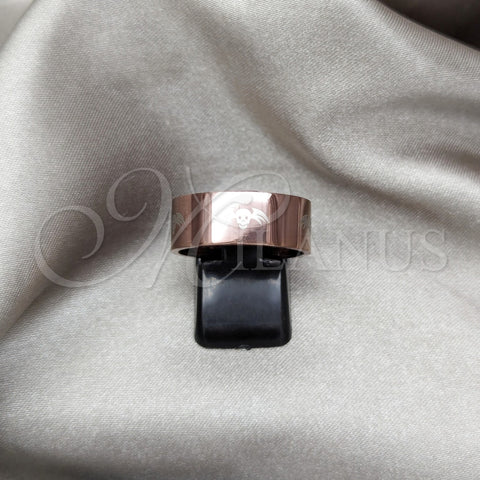 Anillo de Hombre 01.63.0611.13 Acero Inoxidable, Diseño de Pies, Pulido, Tono Plateado (Size 13)