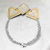 Pulsera Elegante 03.63.22123.07 Acero Inoxidable, Pulido, Dos Tonos (02 MM Thickness, 7 Inches Length)
