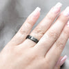 Anillo de Hombre 01.63.0617.08 Acero Inoxidable, Diseño de Flor y Escorpión, Esmaltado Negro, Tono Plateado (Size 8)