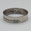Anillo de Hombre 01.63.0618.05 Acero Inoxidable, Diseño de Delfín y Cruz, Pulido, Tono Plateado (Size 5)