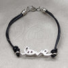 Pulsera Elegante 03.63.22132.08 Acero Inoxidable, Diseño de Amor, con Blanca Cristal, Pulido, Tono Plateado (03 MM Thickness, 8 Inches Length)