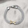 Pulsera Elegante 03.63.22134.09 Acero Inoxidable, Pulido, Dos Tonos (08 MM Thickness, 9 Inches Length)