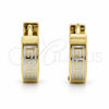 Argolla Huggie 02.63.2820.10 Acero Inoxidable, Pulido, Tono Dorado