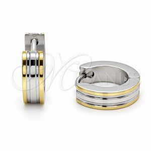 Argolla Huggie 02.63.2822.10 Acero Inoxidable, Pulido, Tono Plateado